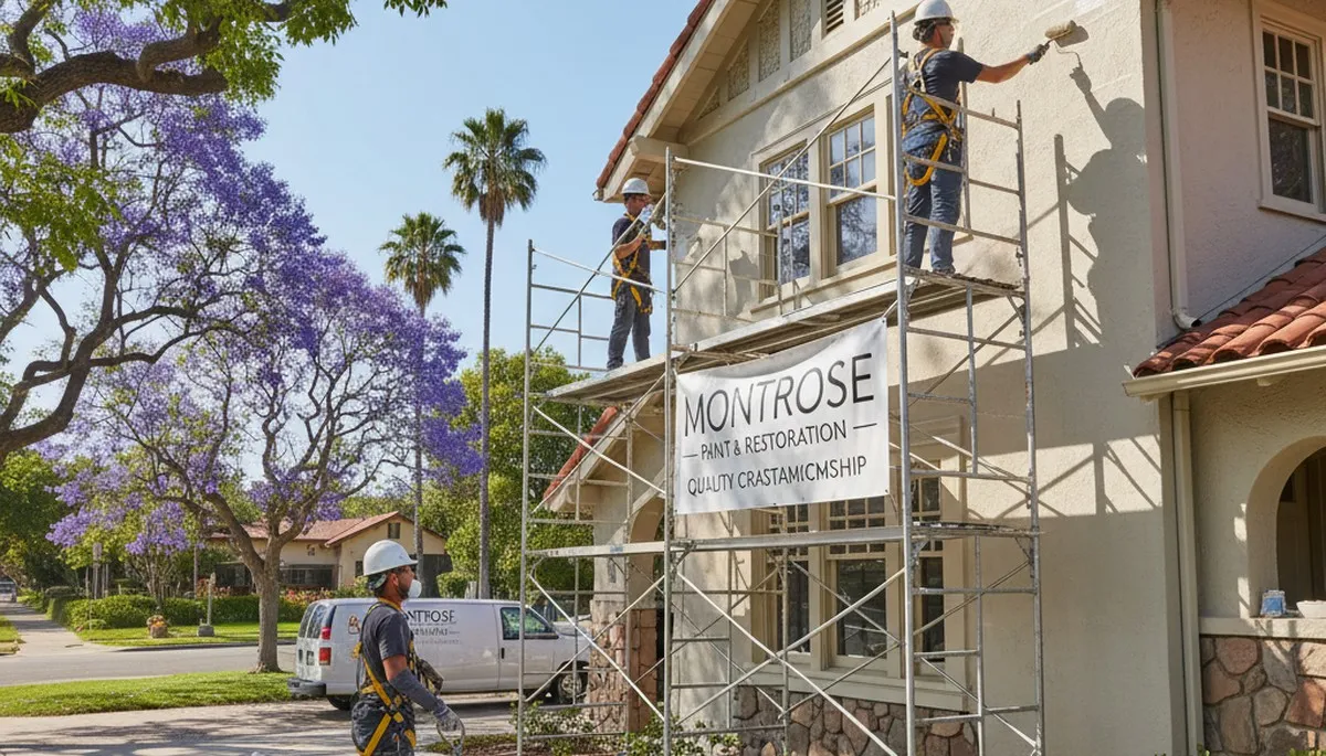 Professional painting contractor in Pasadena, CA providing expert interior and exterior house painting services